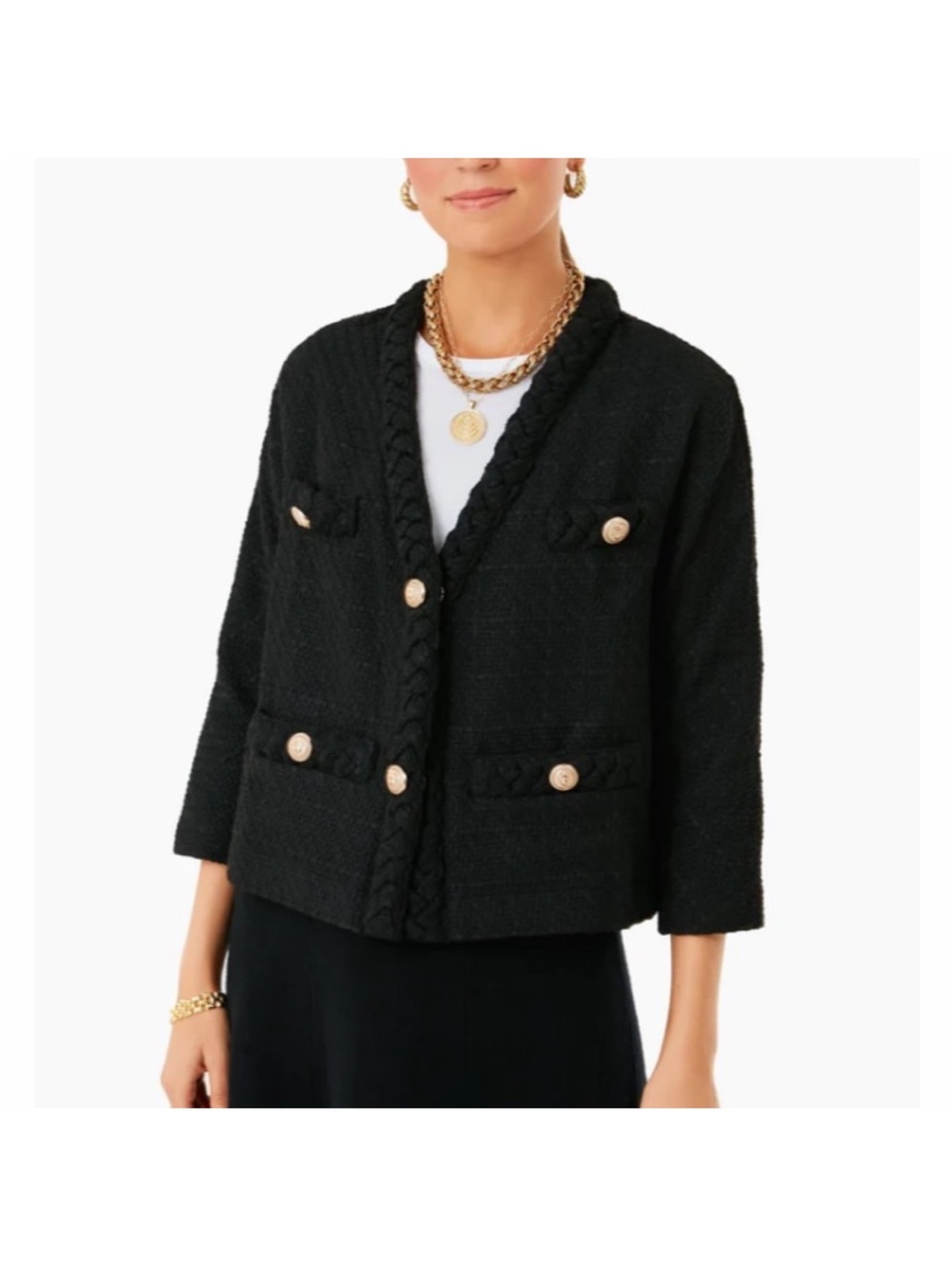 TUCKERNUCK

Black Clodagh Tweed Jacket - Size S